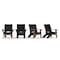 Mayne Mesa Chair x2 & Table Set - Black 8705-B - alternate 9